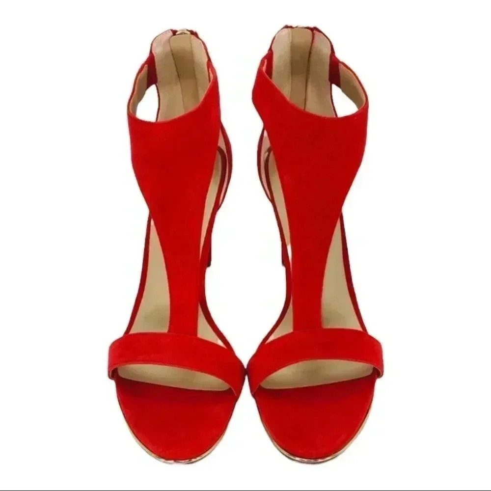 Kenneth Cole New York Brooke Red Suede Womens Pumps Size 8.5M - Picture 4 of 10